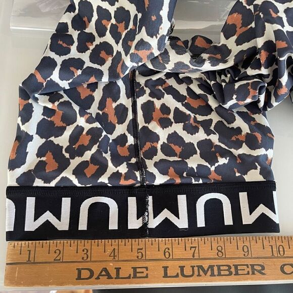 Show Me Your Mumu Brown Black Leopard Print Crop Ankle Leggings Size XS - Picture 7 of 7